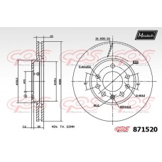 871520 MAXTECH Гальмівний диск