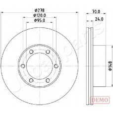 DI-0715C JAPANPARTS Гальмівний диск