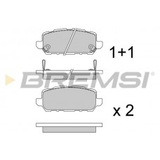 BP3745 BREMSI Комплект гальмівних колодок дисковий гальм