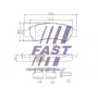 FT29131 FAST Колодки гальмівні дисковые задние  CITROEN JUMPER 06-, FIAT DUCATO 06-14, PEUGEOT BOXER 06-