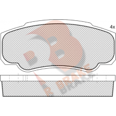 RB1524 R BRAKE Комплект гальмівних колодок дисковий гальм