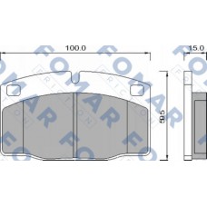FO 426981 FOMAR Friction Комплект гальмівних колодок дисковий гальм