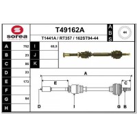 T49162A EAI Привідний вал