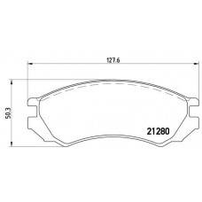 P 56 023 BREMBO КомплеК т гальмівних колодок, дискове гальмо