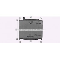 AU2344 AVA QUALITY COOLING Радіатор охолодження двигуна