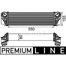 CI 184 000P MAHLE Интеркулер