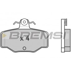 BP2471 BREMSI Комплект гальмівних колодок дисковий гальм