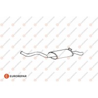 E12879E EUROREPAR Глушник вихлопних газів кінцевий