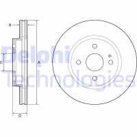 BG4942C DELPHI Гальмівний диск
