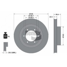 BDS1745 BENDIX Braking Гальмівний диск
