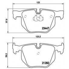 P 06 029 BREMBO Комплект гальмівних колодок дисковий гальм