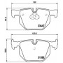 P 06 029 BREMBO Комплект гальмівних колодок дисковий гальм