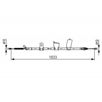 1 987 482 340 BOSCH Тросик, cтояночный тормоз