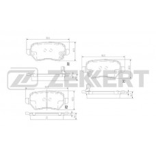 BS-3017 ZEKKERT КомплеК т гальмівних колодок, дискове гальмо