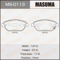 MS-0113 MASUMA Комплект гальмівних колодок