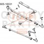 605-10031 IAP QUALITY PARTS Поперечна рульова тяга