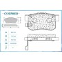 C12CR0033 CWORKS Комплект гальмівних колодок дисковий гальм