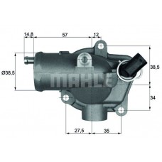 TI 28 92 MAHLE Термостат охолоджувальна рідина