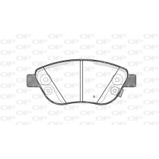 BPA0859.32 OPEN PARTS КомплеК т гальмівних колодок, дискове гальмо