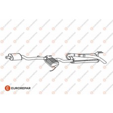 E12841L EUROREPAR Глушник вихлопних газів кінцевий