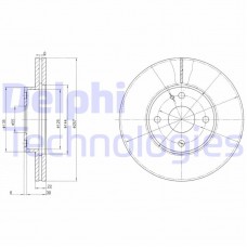 BG2804 DELPHI Гальмівний диск