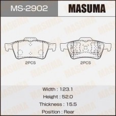 MS-2902 MASUMA Комплект гальмівних колодок