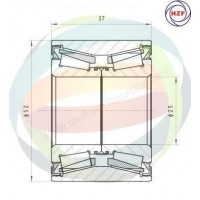 70-160068 MULTIPARTS Комплект підшипника ступиці колеса