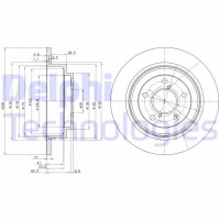 BG2826C DELPHI Гальмівний диск
