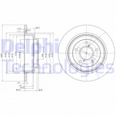 BG2826C DELPHI Гальмівний диск