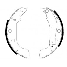 8DB 355 002-381 HELLA PAGID Комплект гальмівних колодок