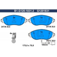 B1.G120-1831.2 GALFER Комплект гальмівних колодок дисковий гальм