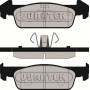 JCP8214 JURATEK Комплект гальмівних колодок дисковий гальм