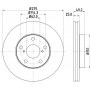 8DD 355 118-691 HELLA PAGID Гальмівний диск