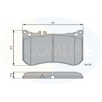CBP06114 COMLINE КомплеК т гальмівних колодок, дискове гальмо