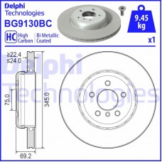 BG9130BC DELPHI Гальмівний диск