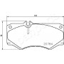 PA-0530AF JAPANPARTS Комплект гальмівних колодок дисковий гальм