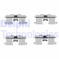 LX0407 DELPHI Комплектуючі колодки дискового гальма