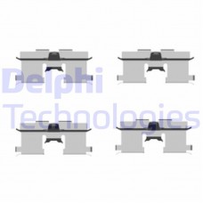 LX0407 DELPHI Комплектуючі колодки дискового гальма
