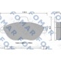 FO 742581 FOMAR Friction Комплект гальмівних колодок дисковий гальм