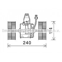 BW8491 AVA QUALITY COOLING Вентилятор салону