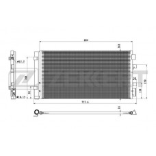 MK-3175 ZEKKERT Конденсатор кондиціонера