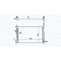 350213159700 MAGNETI MARELLI Радіатор охолодження двигуна