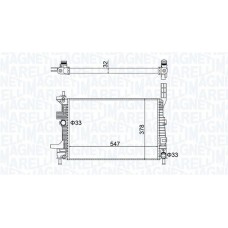 350213159700 MAGNETI MARELLI Радіатор охолодження двигуна