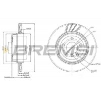 CD7297V BREMSI Гальмівний диск