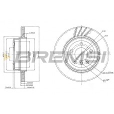 CD7297V BREMSI Гальмівний диск