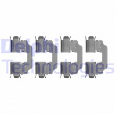 LX0537 DELPHI Комплектуючі колодки дискового гальма