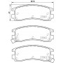 8DB 355 016-961 HELLA Комплект гальмівних колодок, дискове гальмо