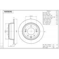 R6R809S AISIN Гальмівний диск