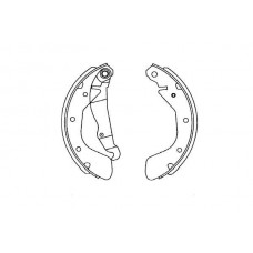 KBS-1408 KAVO PARTS Комплект гальмівних колодок