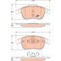 GDB1790 TRW Комплект гальмівних колодок дисковий гальм